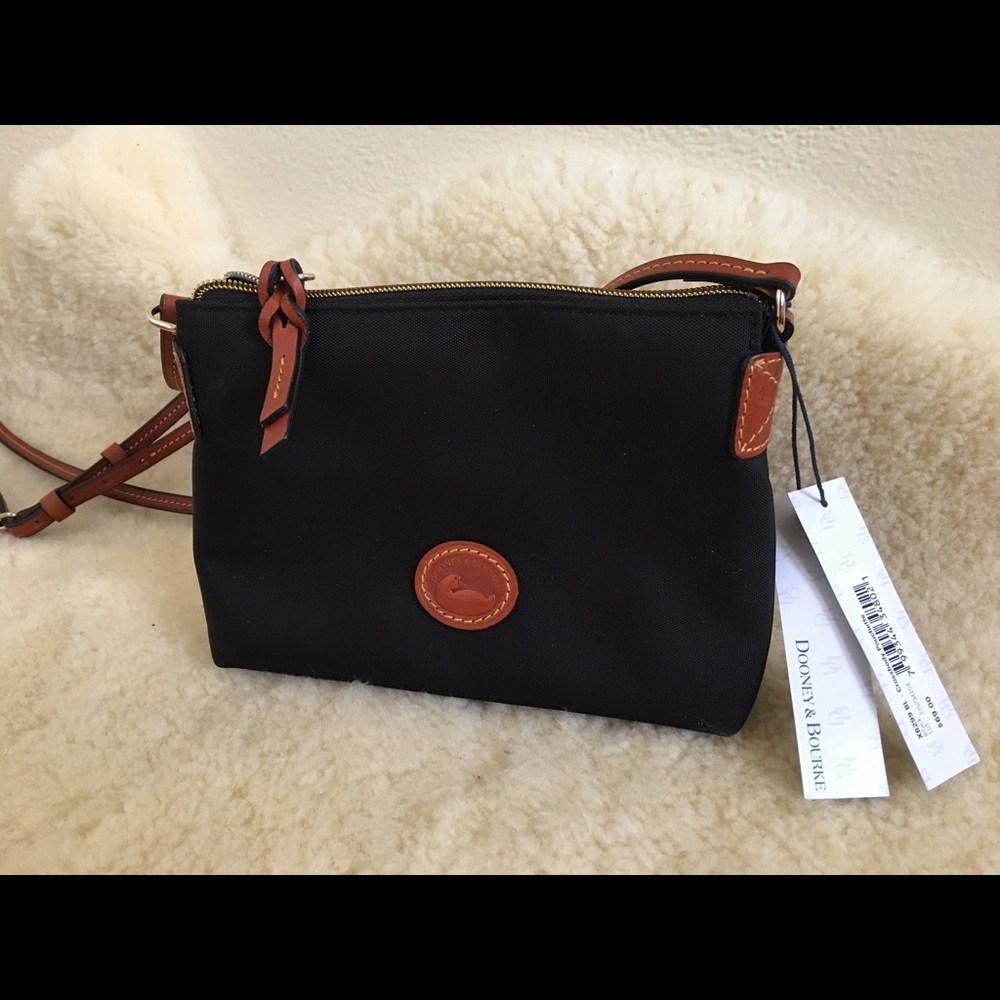 Dooney & Bourke Canvas Crossbody Pouchette / Black